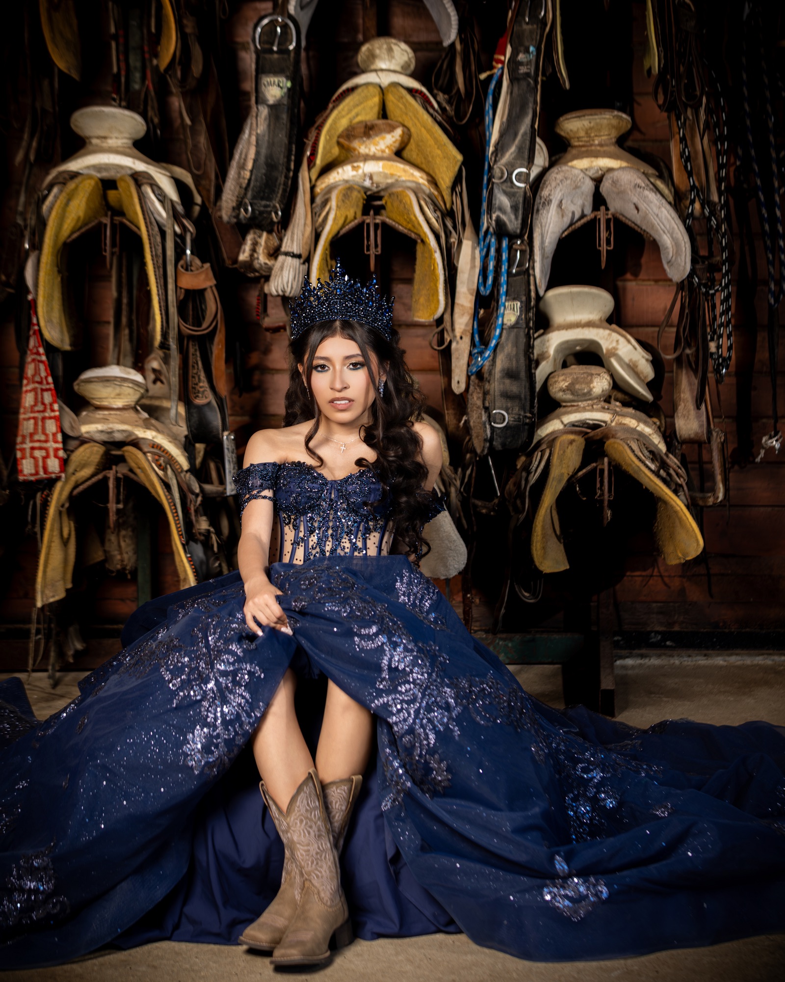 Navy and leather — Nu Vibes Photography portrait