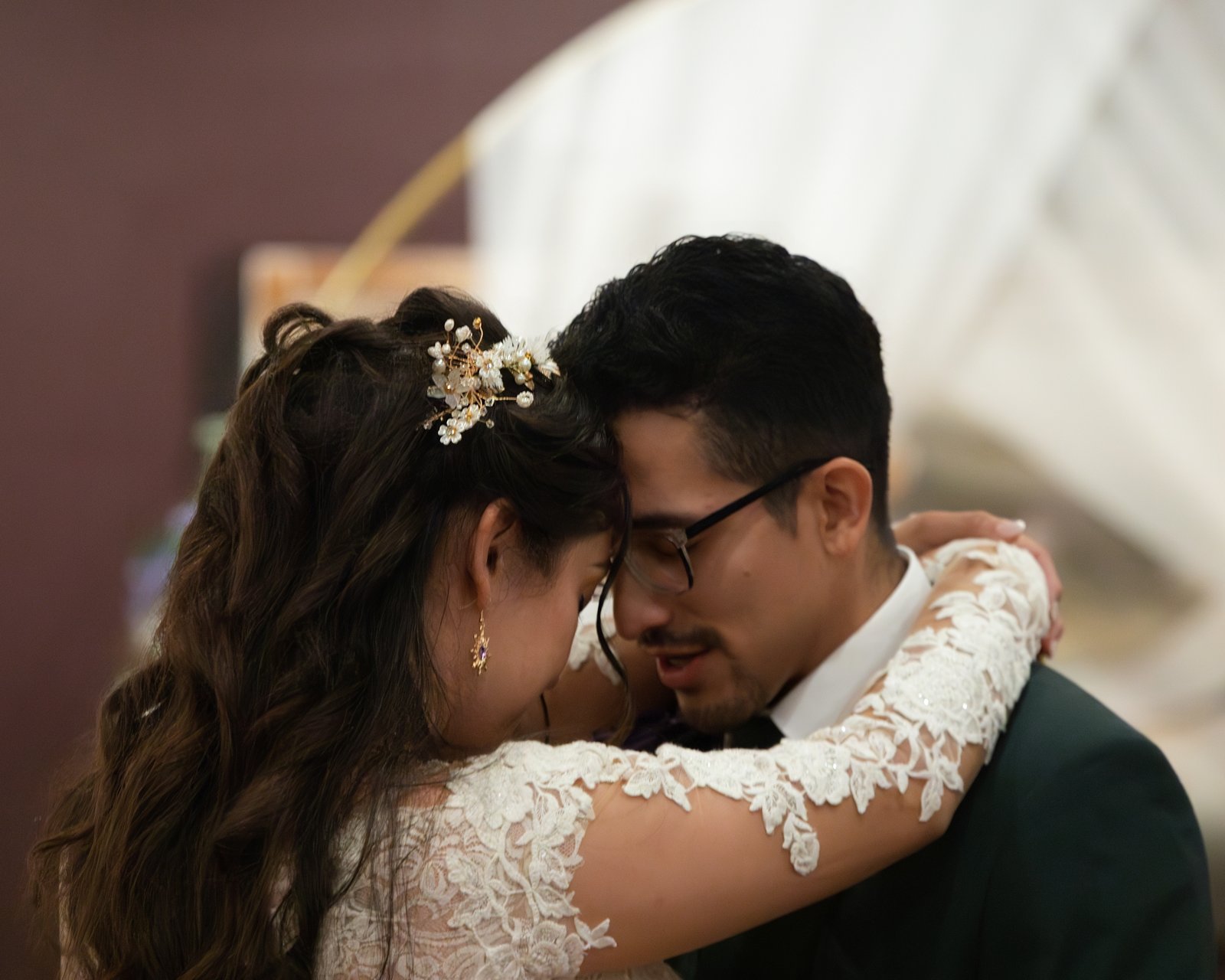 First dance embrace