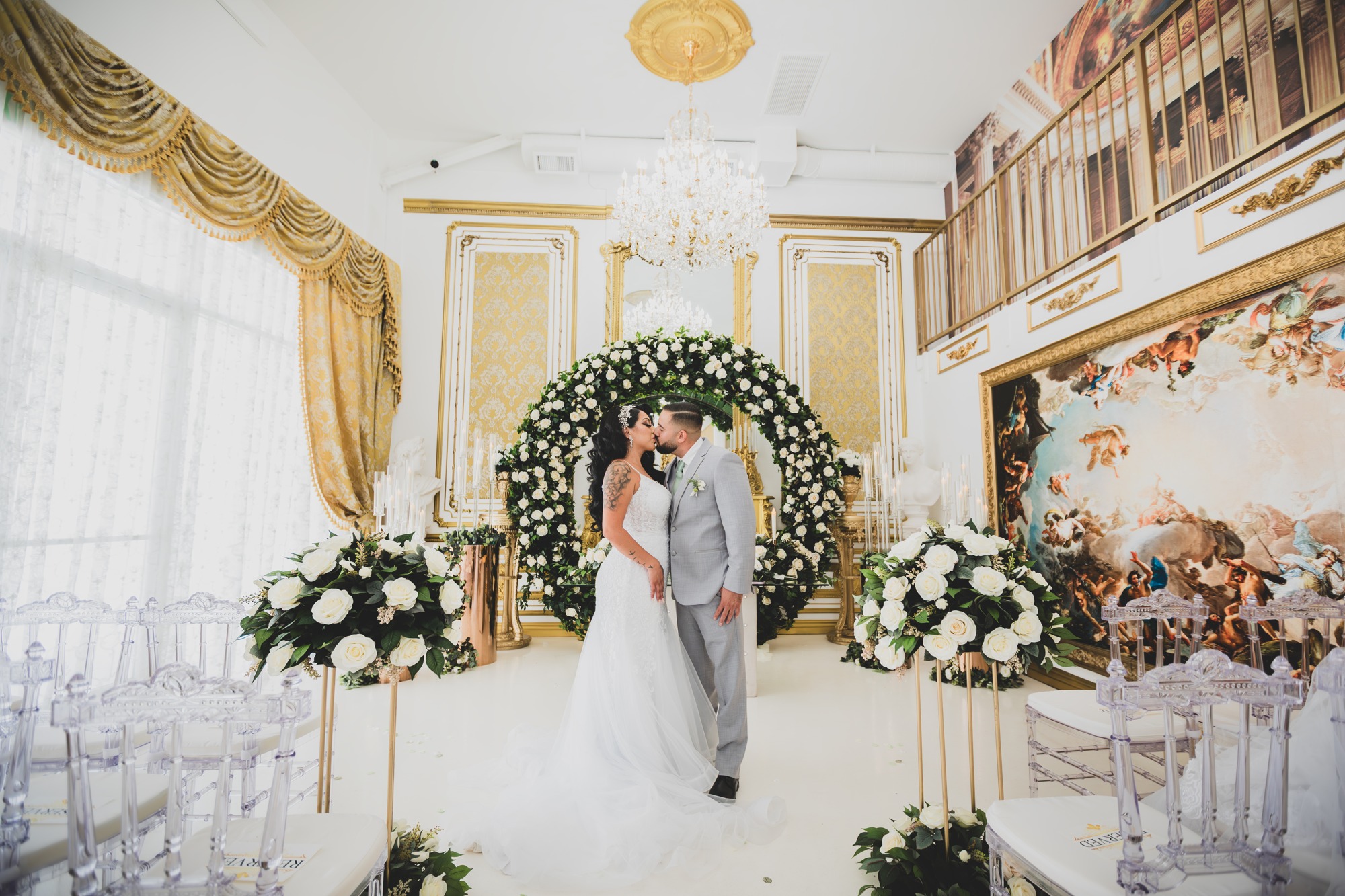 Together at the altar — Frank and Jessica wedding